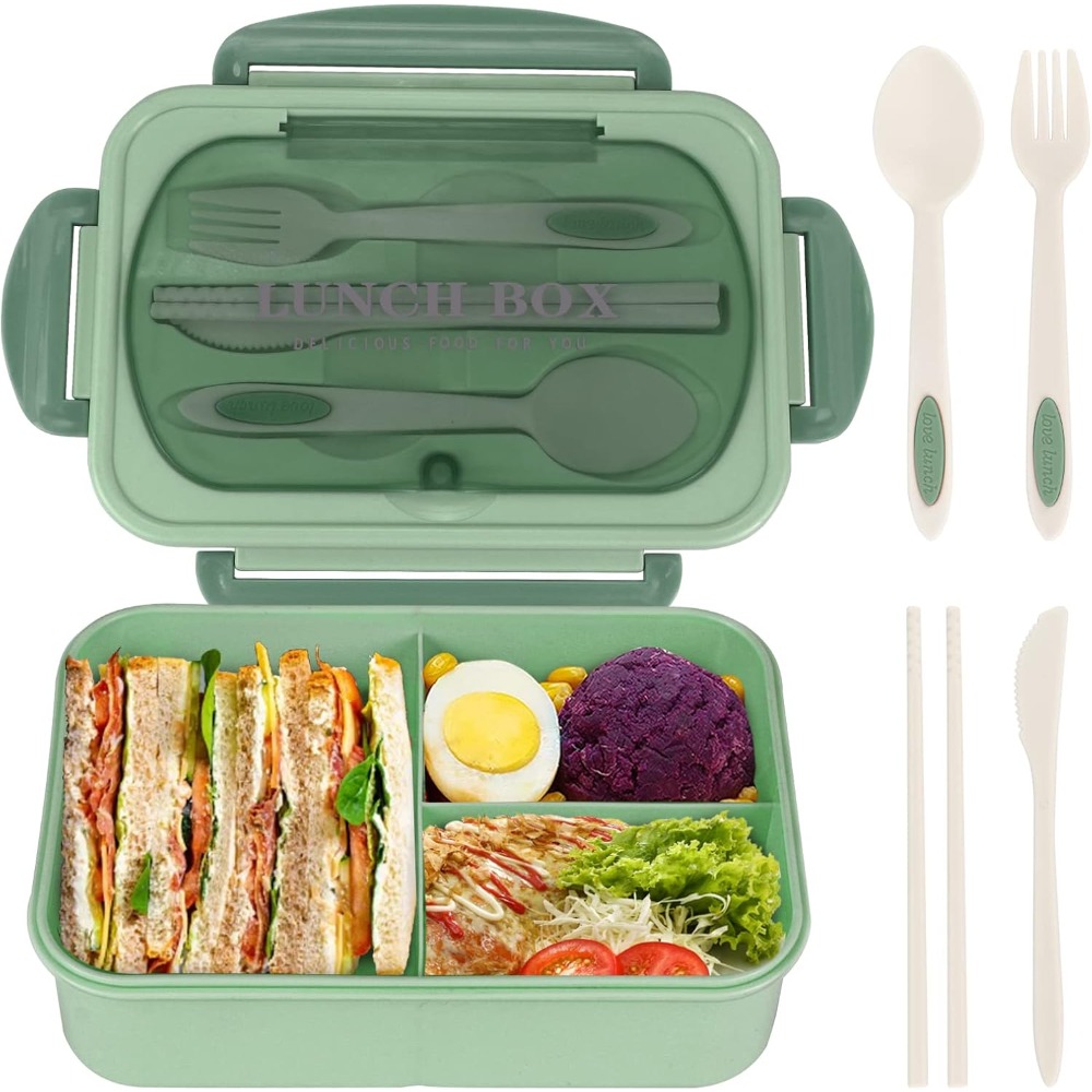 Food Storage Safety - 1200ML Bento-lunchbox voor volwassenen, kantoor, picknick,