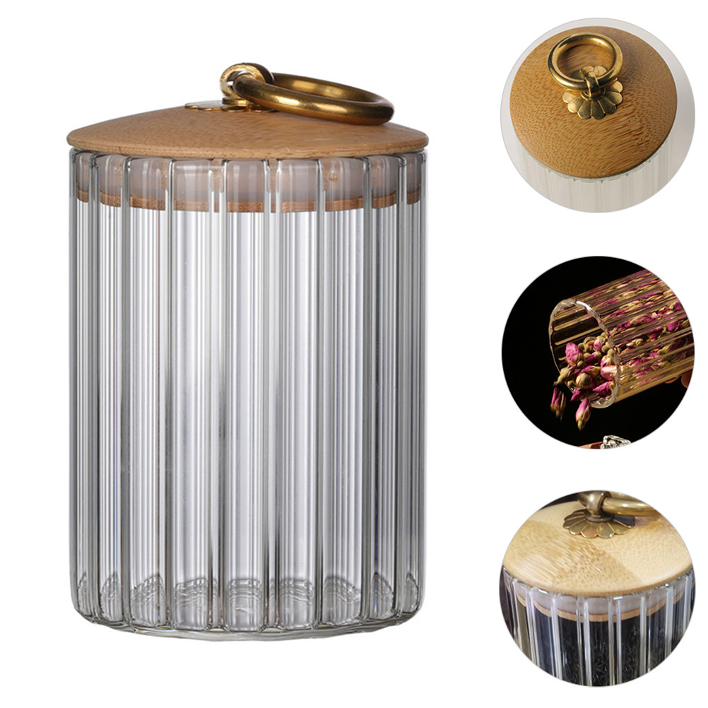 Food Storage Containers Glass - Luchtdichte glazen voorraadpotten voor thee, koffiebonen,