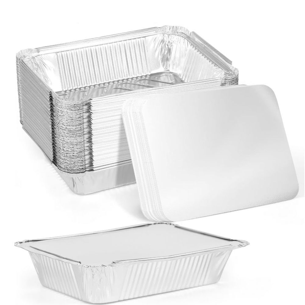 Food Storage Safety - 10PCS Nieuw Met Deksels Aluminiumfolie Trays