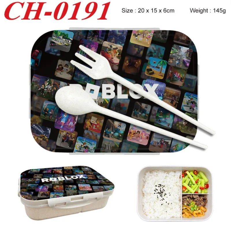 Food Storage Is - Roblox Bento Lunchbox met gamefiguurprint, voedselcontainers,