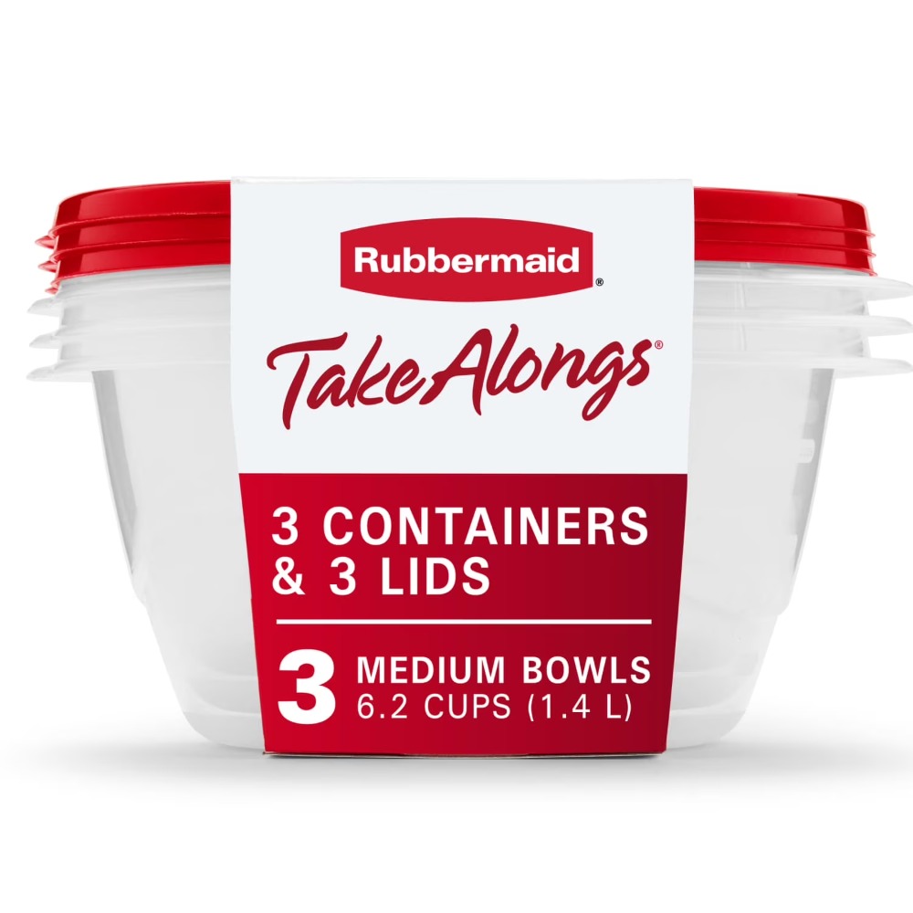 Food Storage With Lids - Grote ronde voedselbewaarcontainers met deksels, set