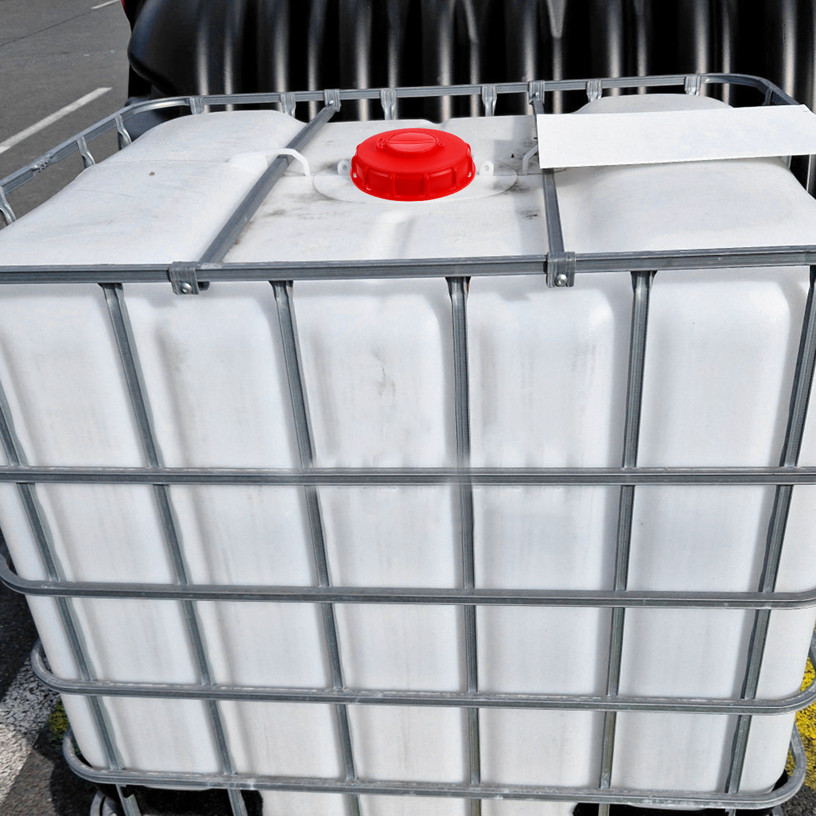Food Storage With Lids - IBC Tote Deksel Rood 16,2cm ABS