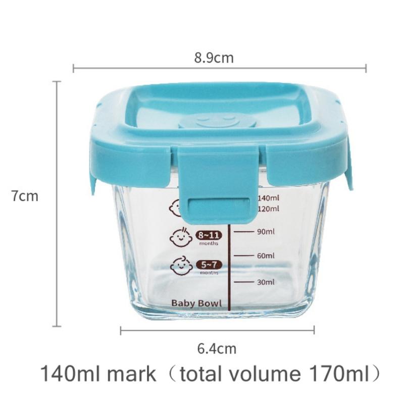 Food Storage Containers Glass - En hittebestendige opbergdoos Spock 3-in-1 draagbare