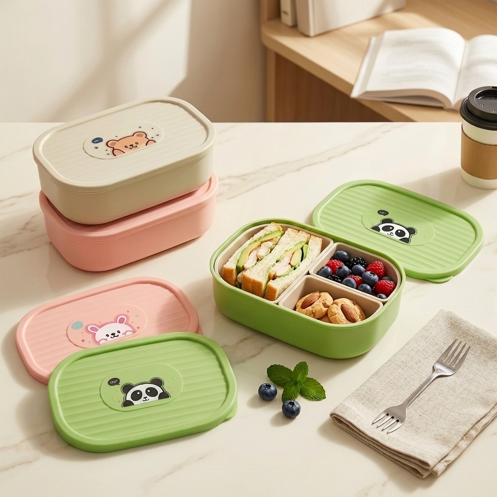Food Storage Safety - Leuke plastic lunchbox met compartimenten voor