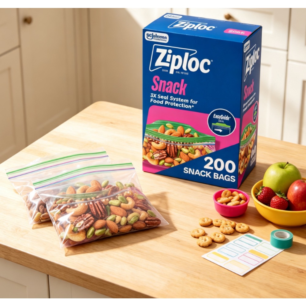 Ziploc ®   Merk-snackzakjes me - Food Storage Ziploc recensie en prijs