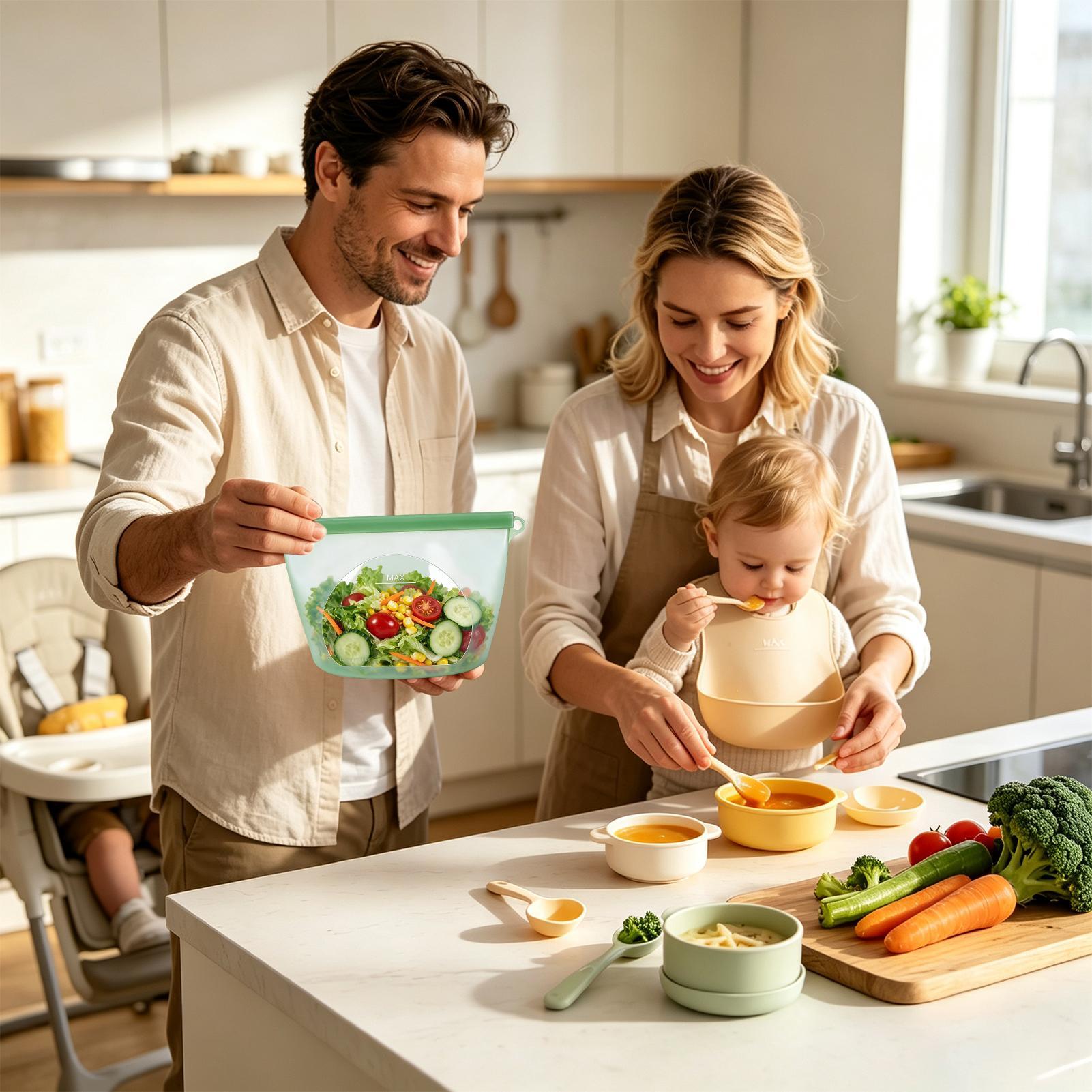 Herbruikbare voedselbewaarzakk - Food Storage Ziploc recensie en prijs