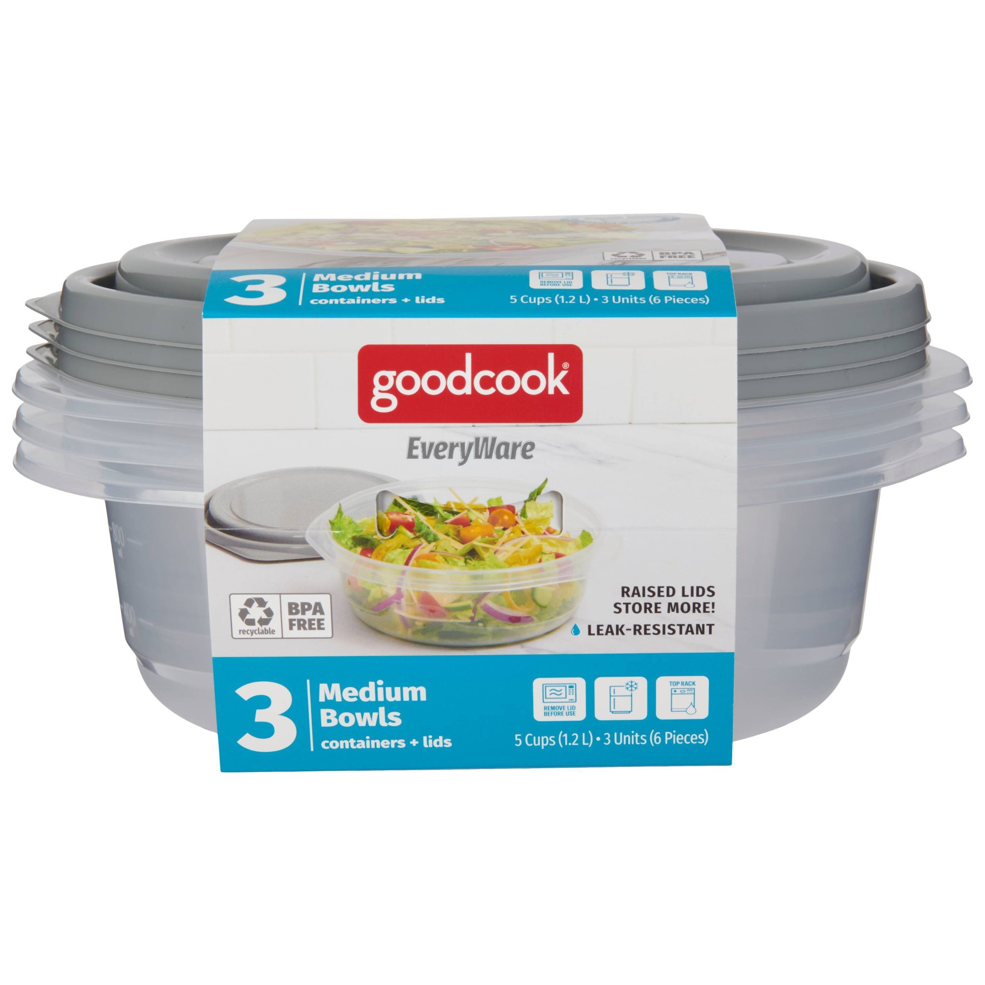 6 stuks ronde voedselopslagcon - Food Storage Meal Prep recensie en prijs