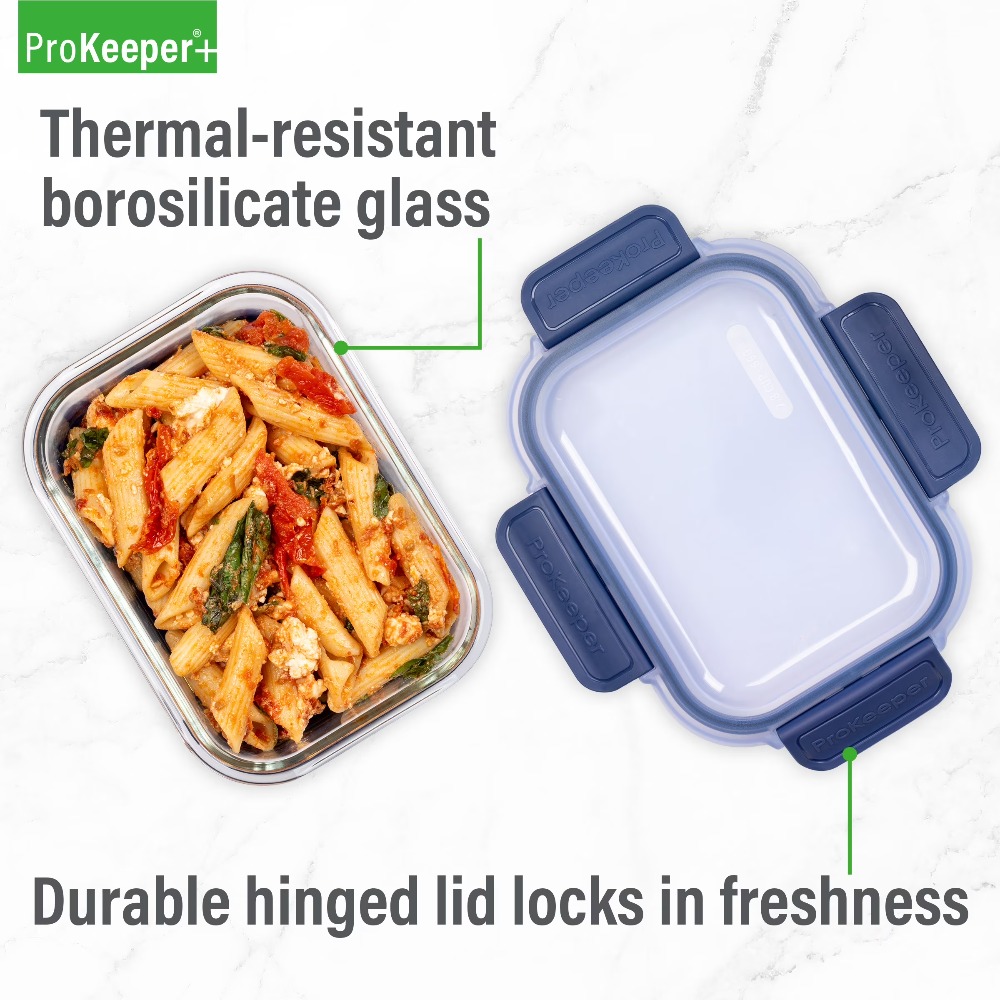 2,8-cup glazen voedselbewaarba - Food Storage Silicone recensie en prijs