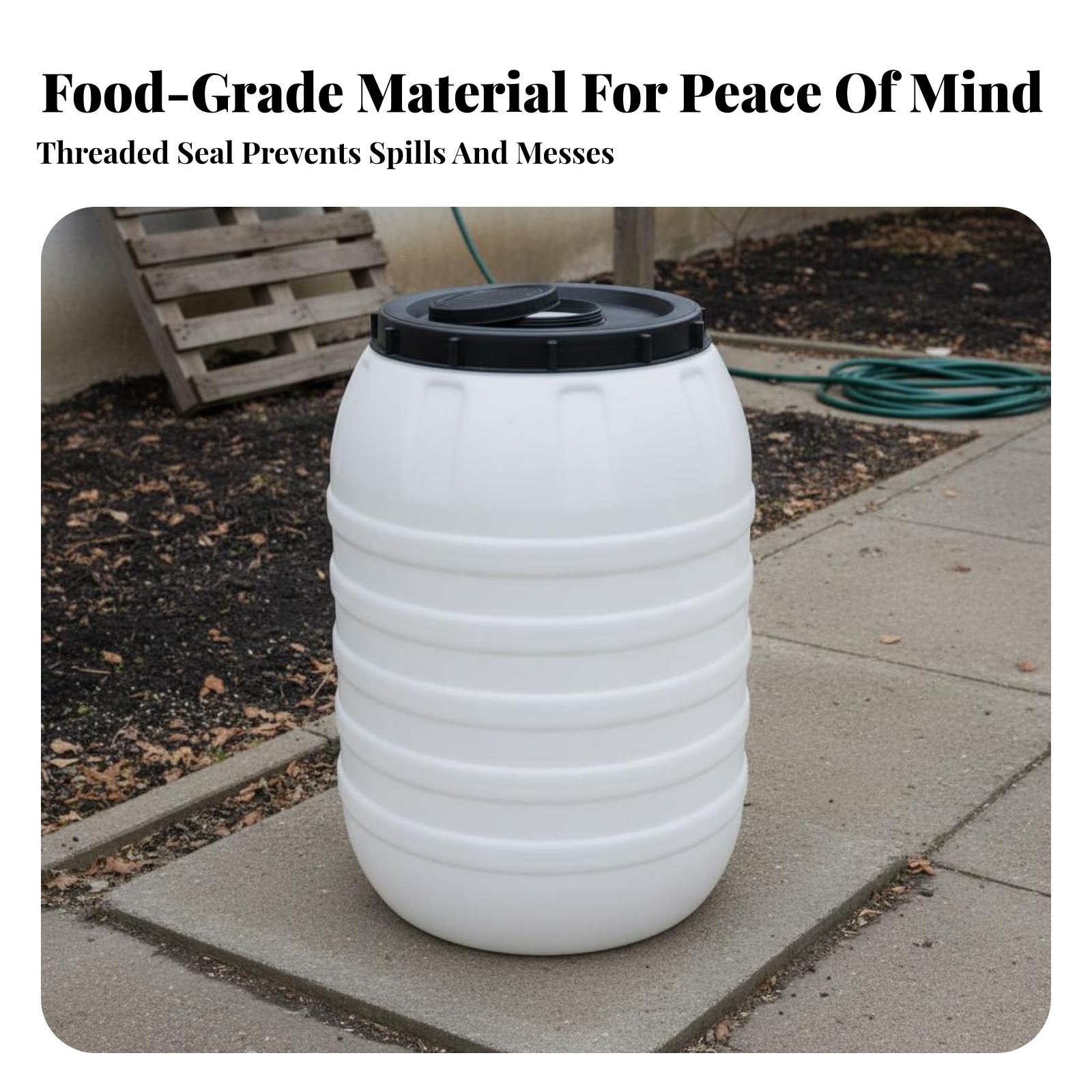 Voedselveilige kunststofvat me - Food Storage With Lids recensie en prijs