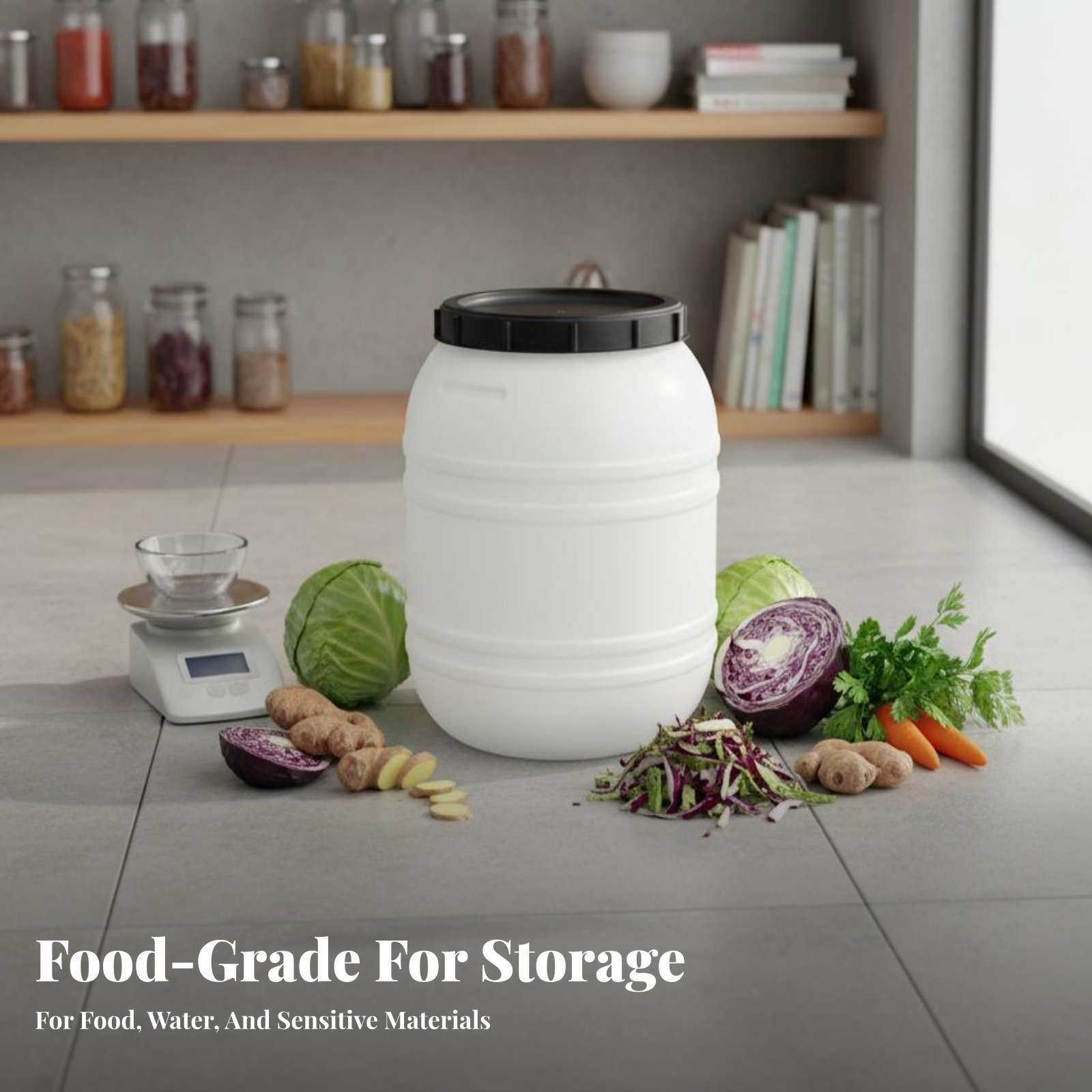Voedselveilige kunststofvat me - Food Storage With Lids recensie en prijs