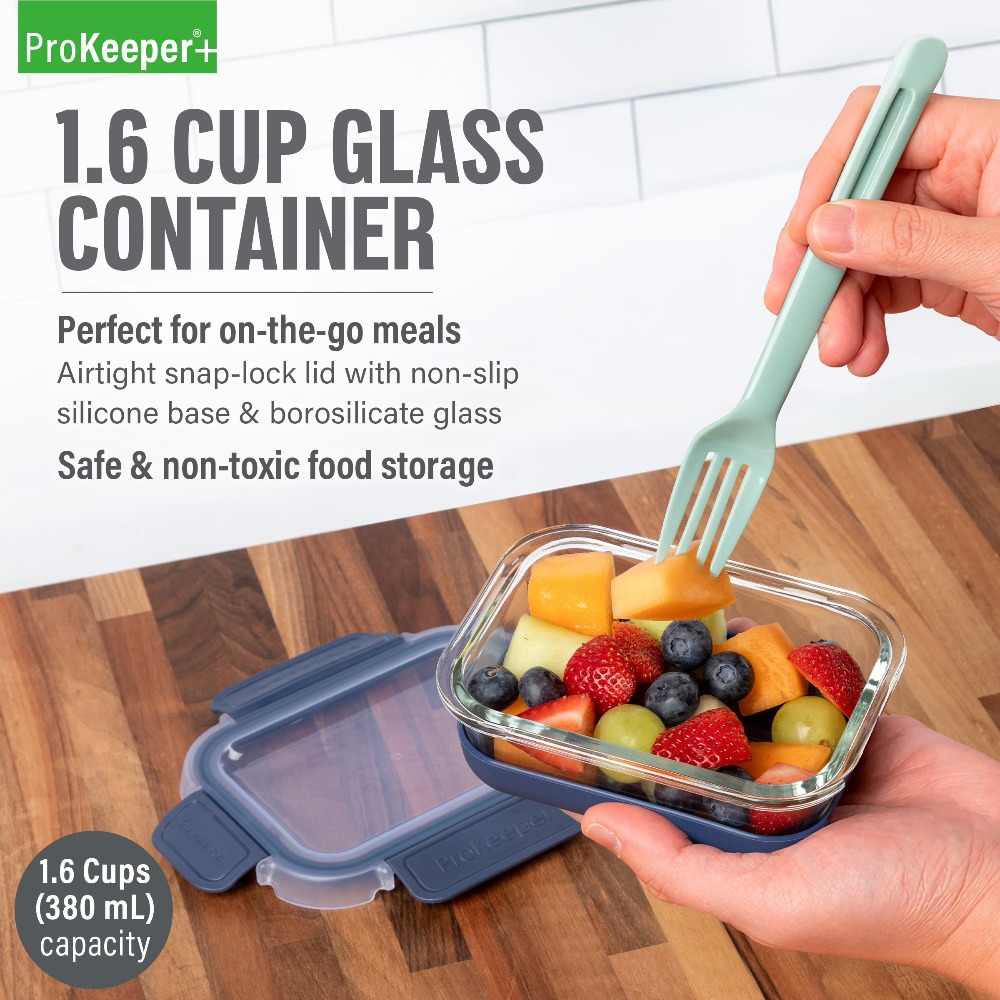 2-pack glazen voedselbewaarcon - Food Storage Silicone recensie en prijs