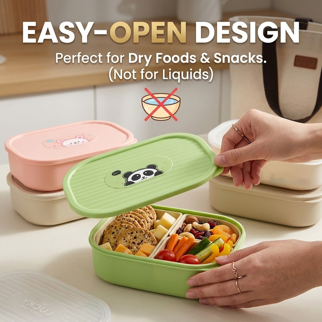 Draagbare verdeelde plastic lu - Food Storage Safety recensie en prijs