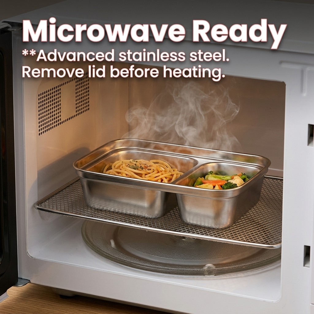 Microgolfbestendige 304 roestv - Food Storage Safety recensie en prijs