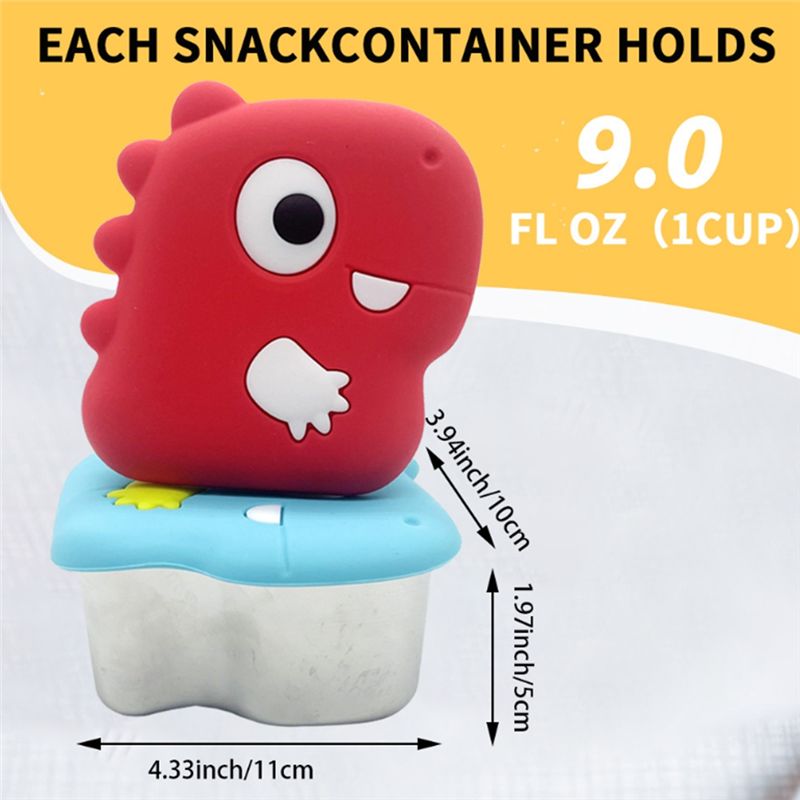 AA94-304 RVS Dinosaurus Snackd - Food Storage Silicone recensie en prijs