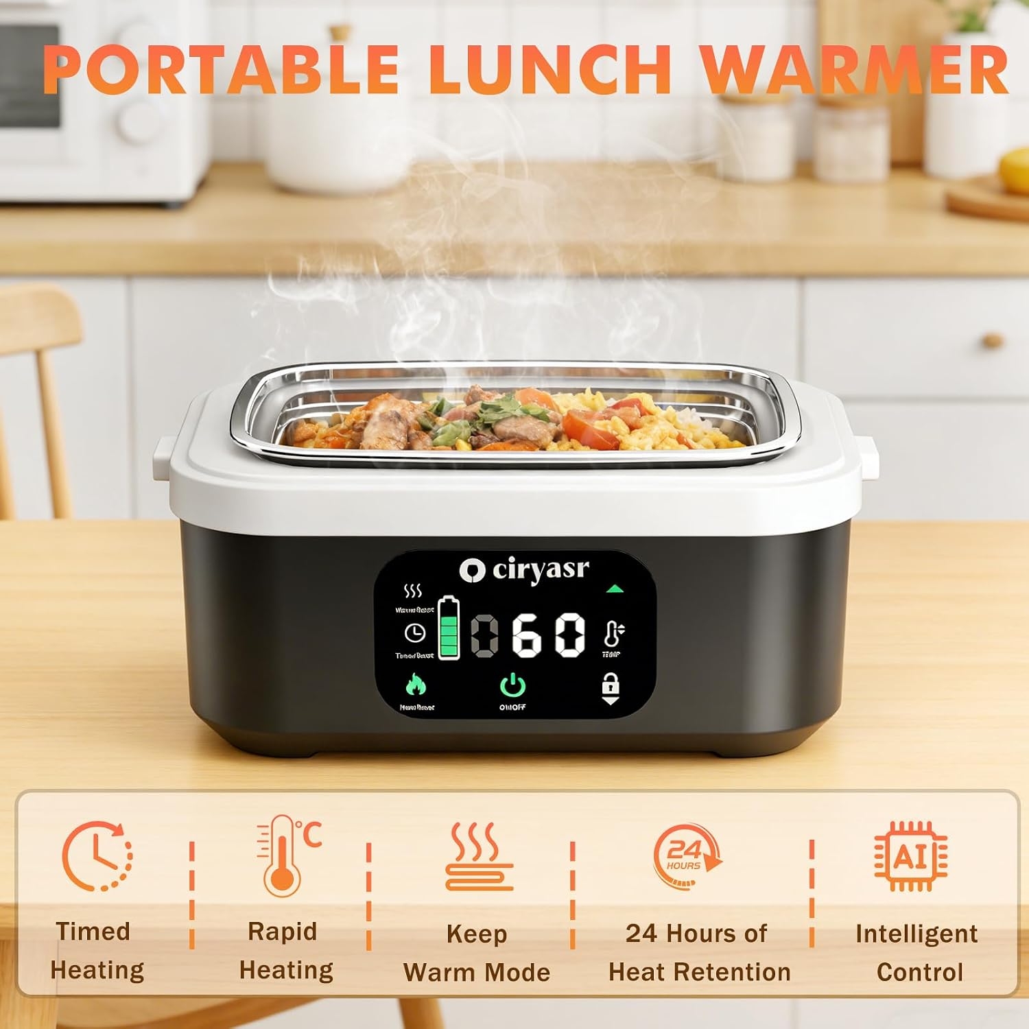 Krachtige elektrische lunchbox - Food Storage Bag Organizer recensie en prijs