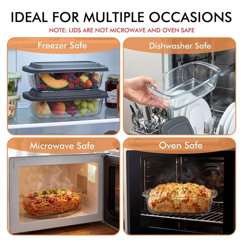 A25F-2-Pack GROTE glazen cakev - Food Storage Containers Glass recensie en prijs