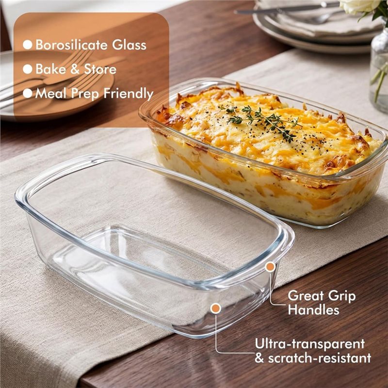 A25F-2-Pack GROTE glazen cakev - Food Storage Containers Glass recensie en prijs