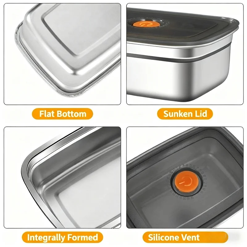 Ruime capaciteit roestvrijstal - Food Storage Safety recensie en prijs