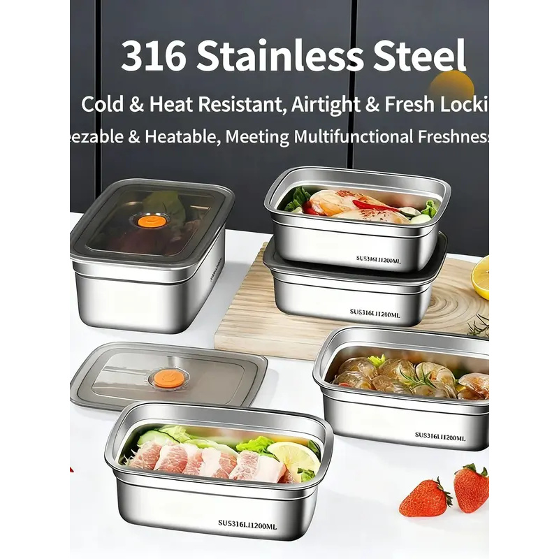 Ruime capaciteit roestvrijstal - Food Storage Safety recensie en prijs