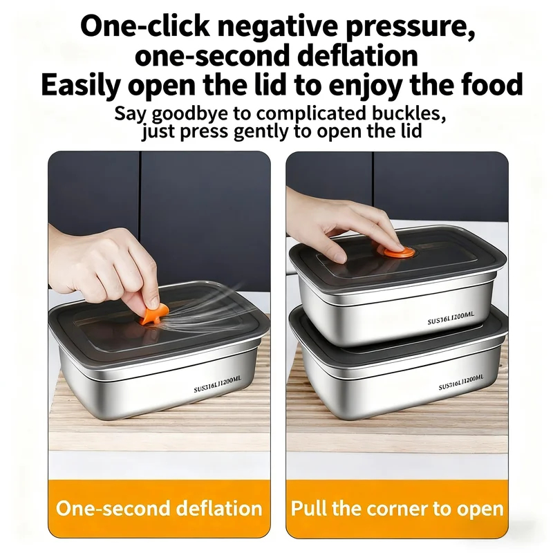 Ruime capaciteit roestvrijstal - Food Storage Safety recensie en prijs