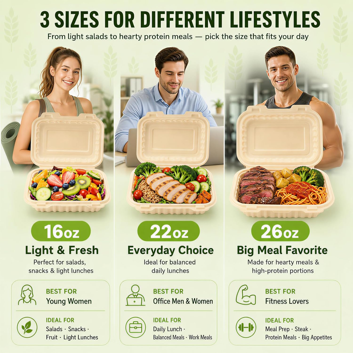 50 stuks 16oz clamshell afhaal - Food Storage Safety recensie en prijs