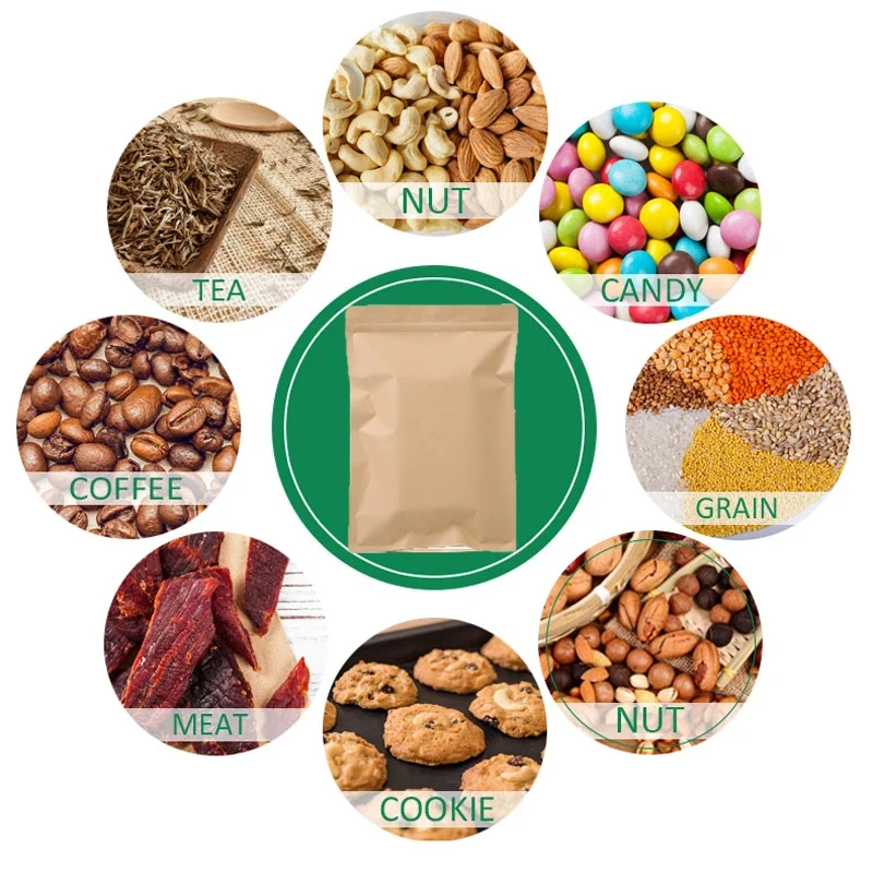 100 STKS Bruin Kraftpapier Rit - Food Storage Is recensie en prijs