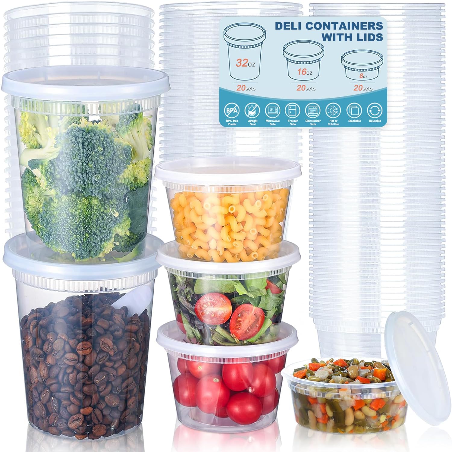 24 stks Deli Voedselopslagcont - Food Storage Ideas recensie en prijs