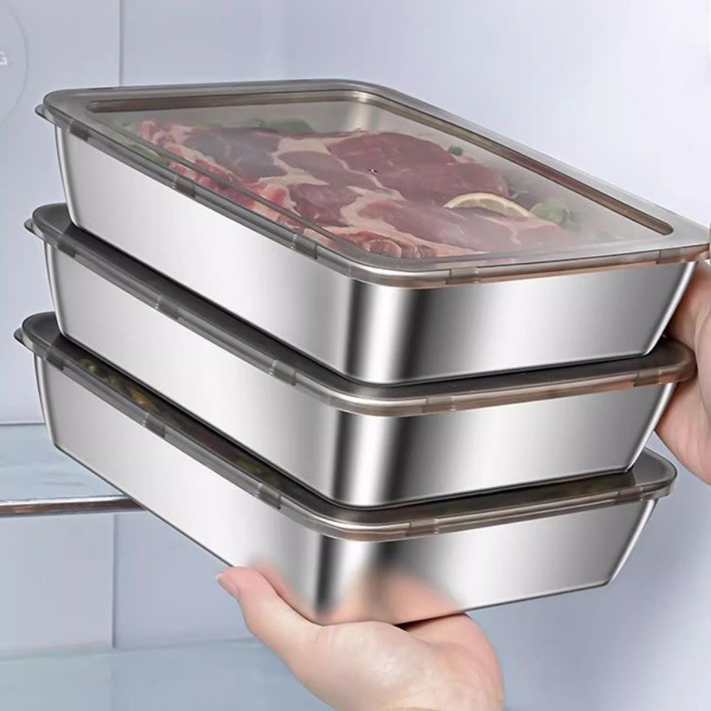 Serveerschaal van roestvrij st - Food Storage Meal Prep recensie en prijs
