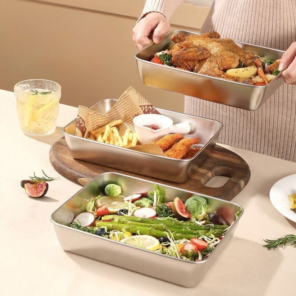 Serveerschaal van roestvrij st - Food Storage Meal Prep recensie en prijs