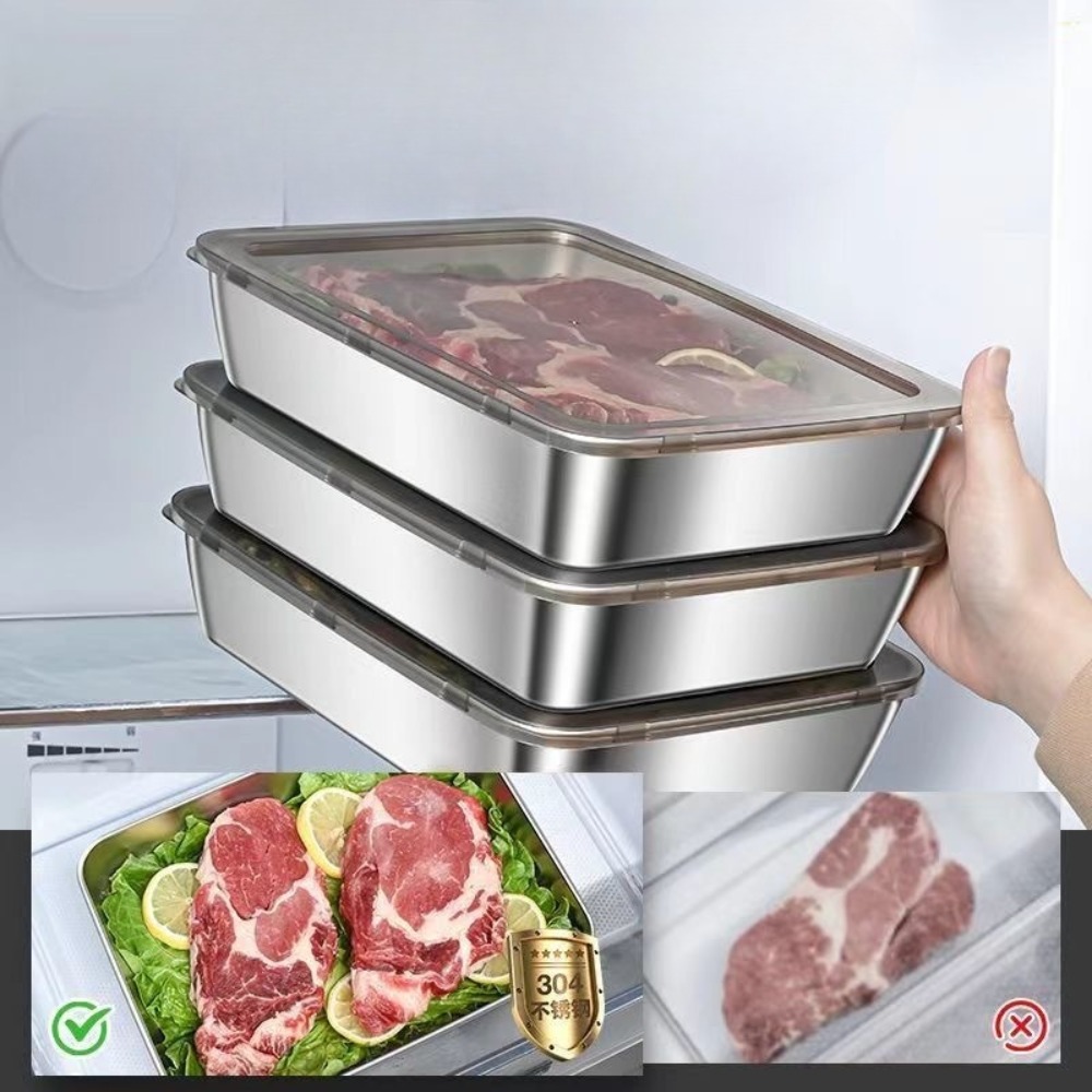 Serveerschaal van roestvrij st - Food Storage Meal Prep recensie en prijs