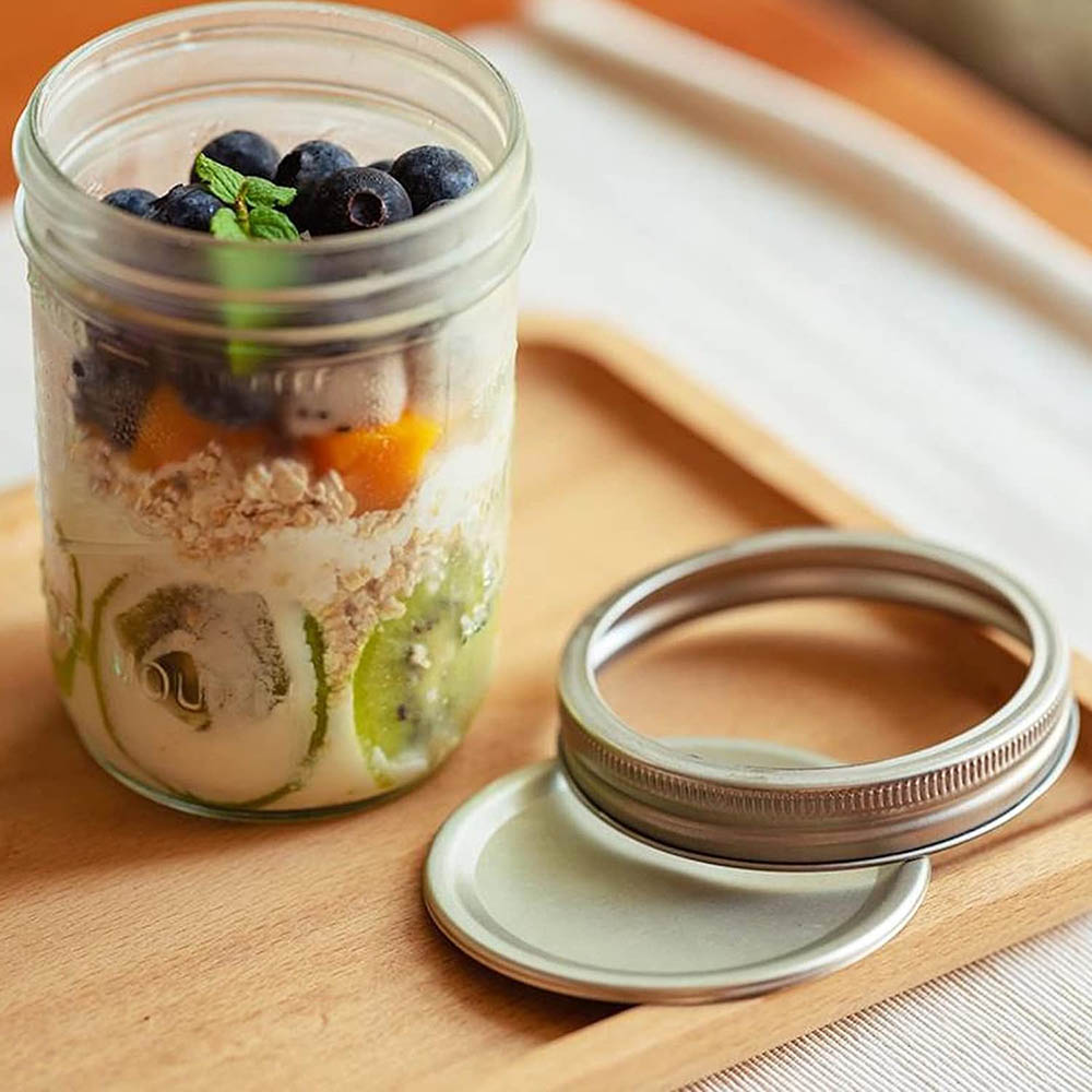 16oz brede-mond Mason-potten m - Food Storage With Lids recensie en prijs