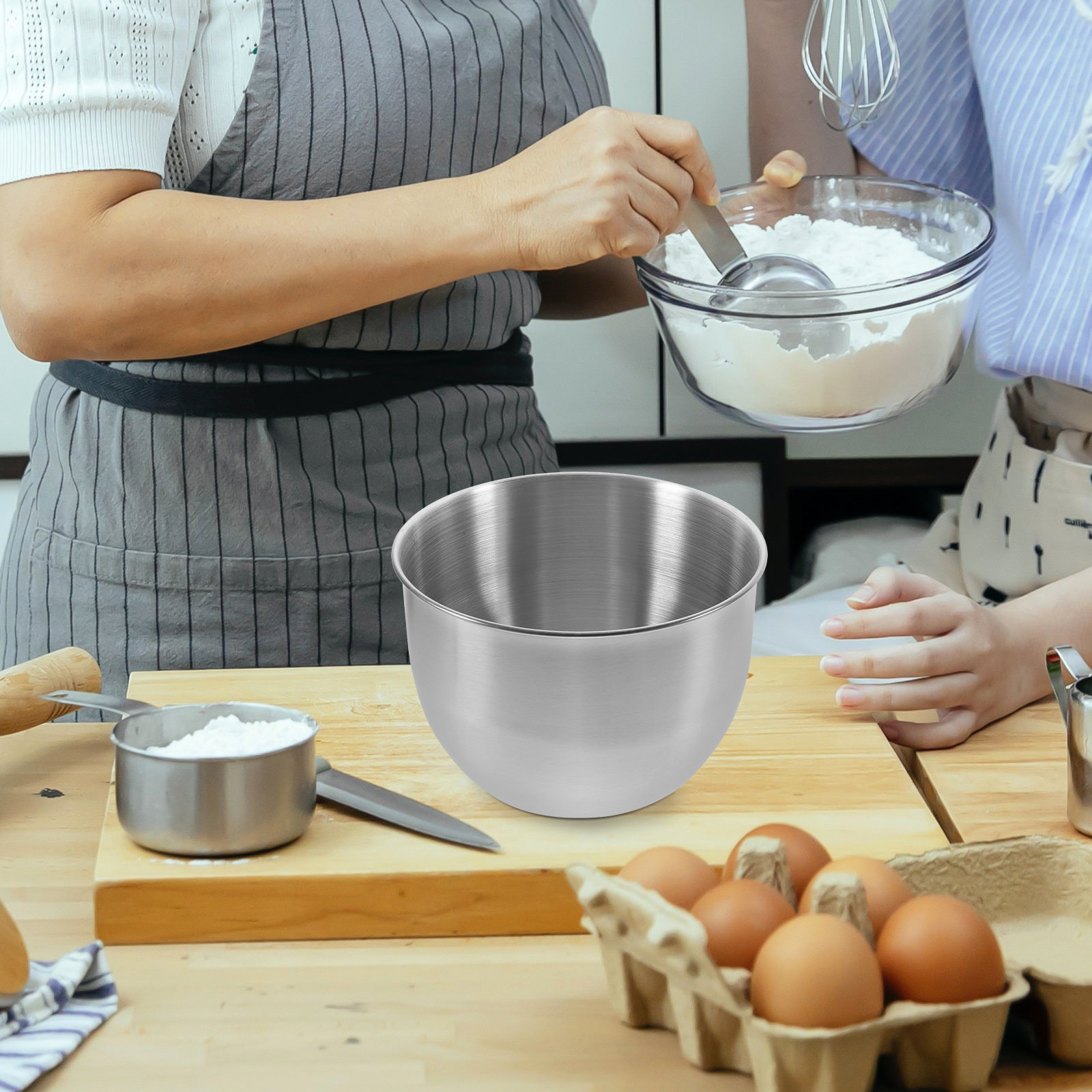 Diepe roestvrijstalen mengkom, - Food Storage Meal Prep recensie en prijs