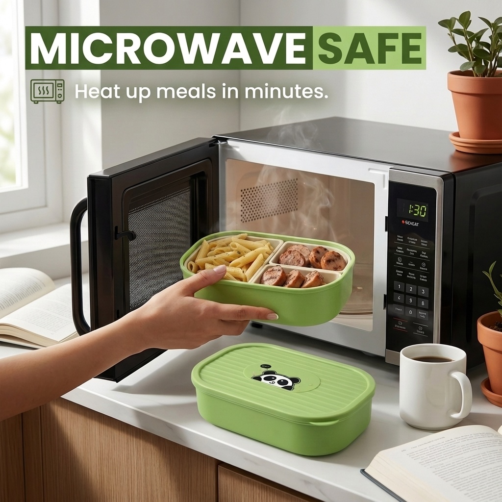 Leuke plastic lunchbox met com - Food Storage Safety recensie en prijs