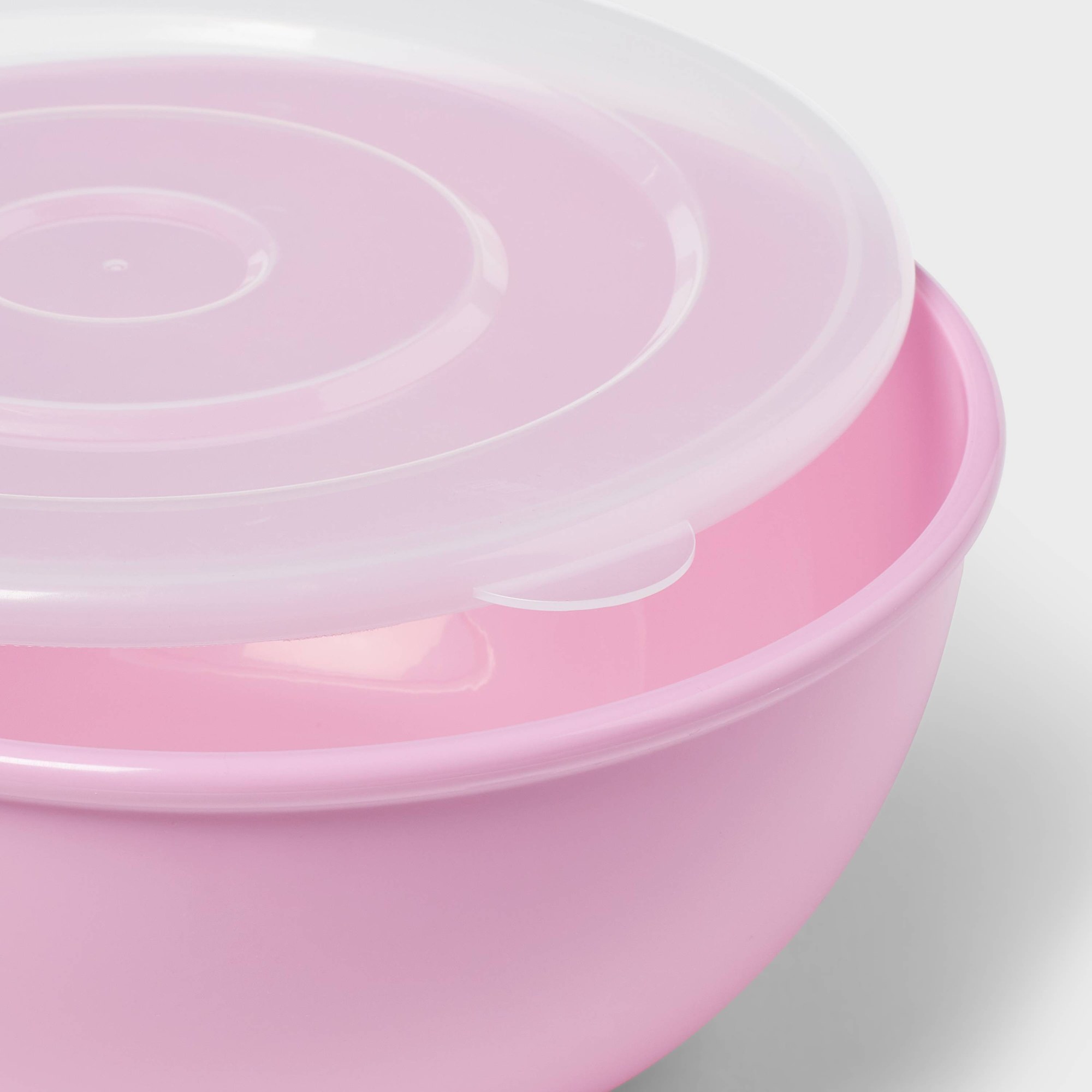 Roze kom met bijpassend deksel - Food Storage Meal Prep recensie en prijs